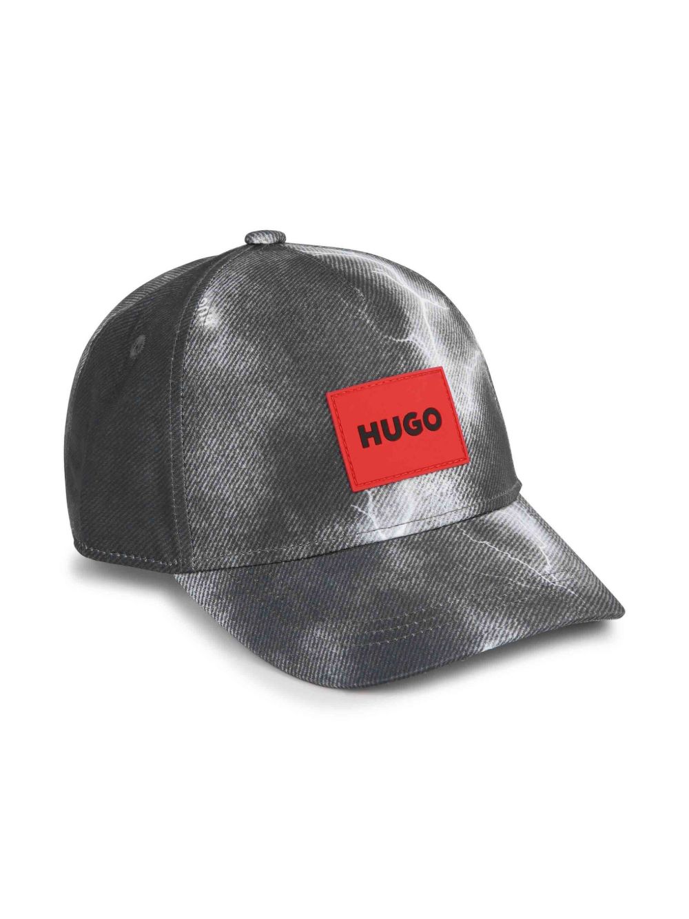 HUGO KIDS 标贴褪色效果棒球帽 - 黑色