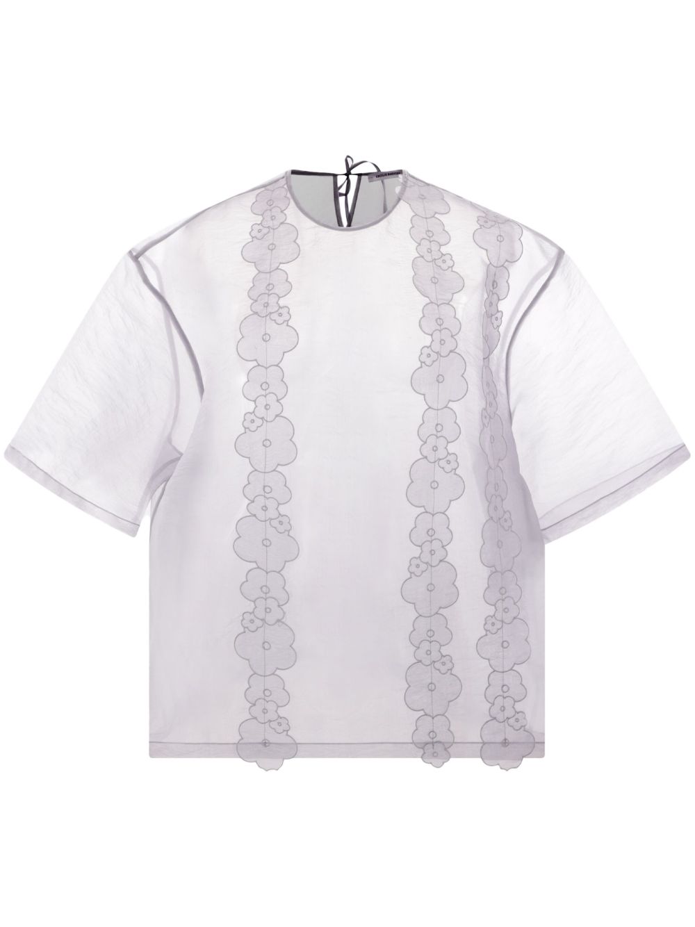 Cecilie Bahnsen Alfie top - 灰色