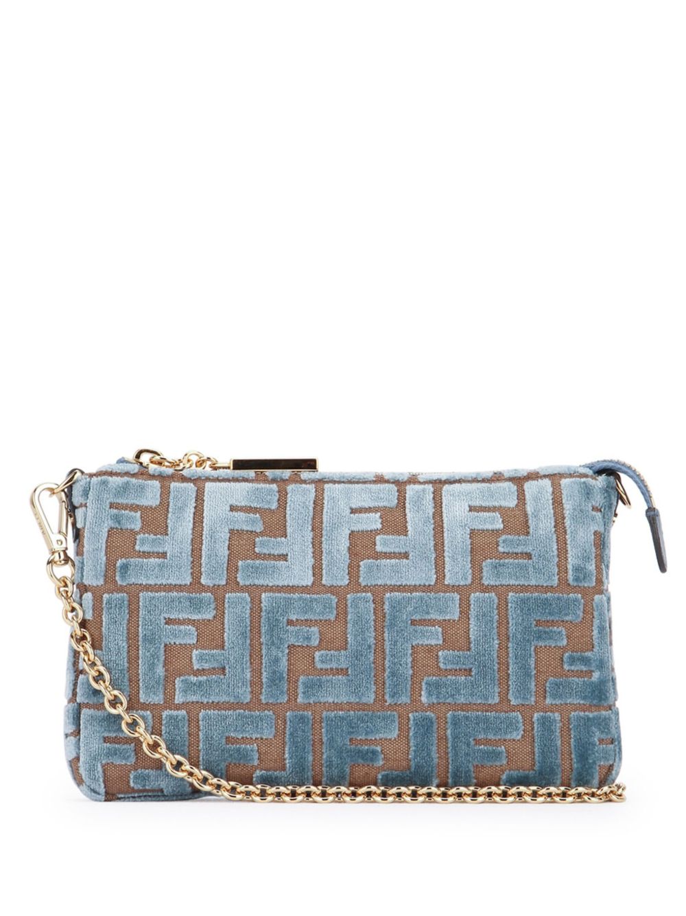 FENDI Baguette 手拿包 - 蓝色