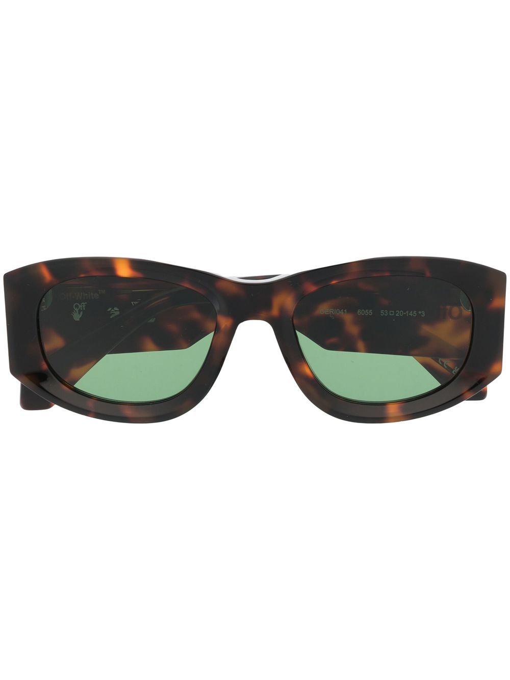 Off-White Eyewear Joan 椭圆框太阳眼镜 - 褐色