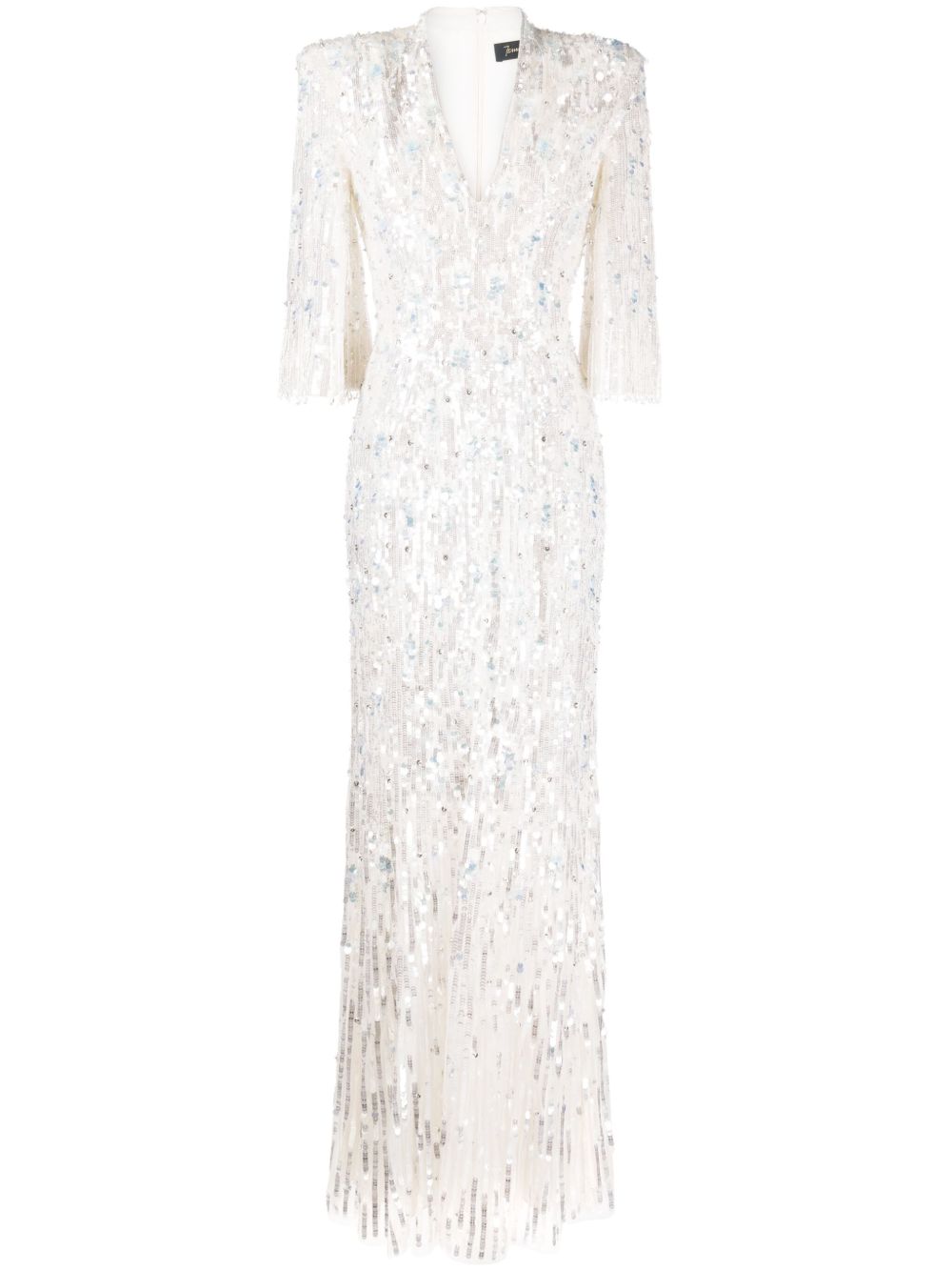 Jenny Packham Narelle 晶饰礼服 - 白色