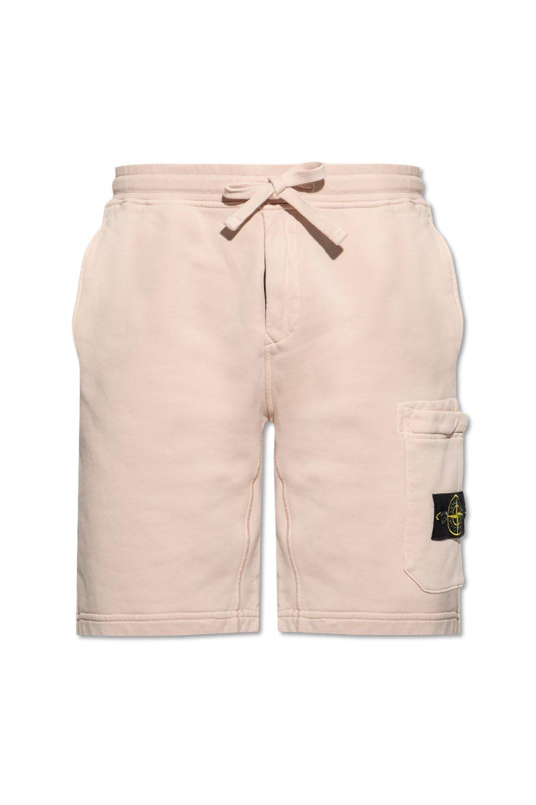 Stone Island Logo贴布抽绳短裤