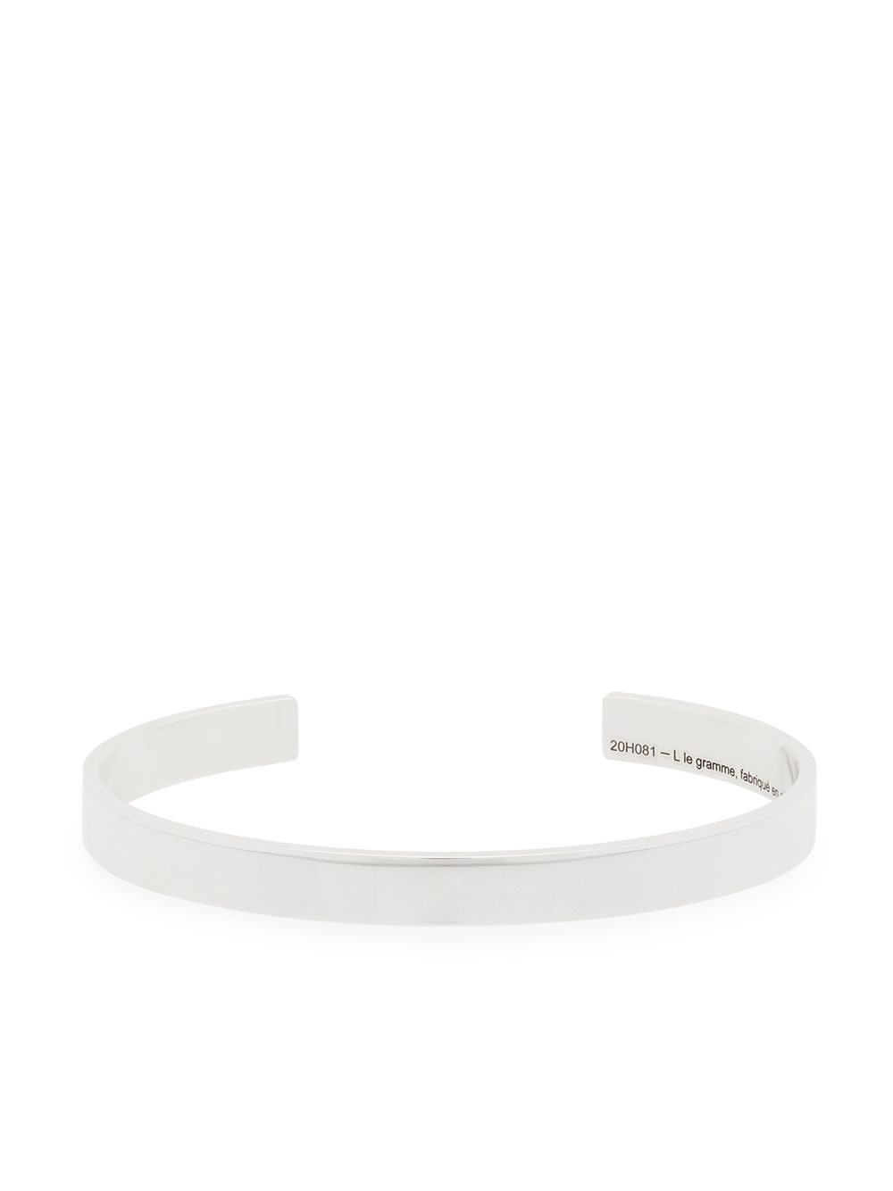 Le Gramme Le 21g Ribbon 抛光手链 - 银色