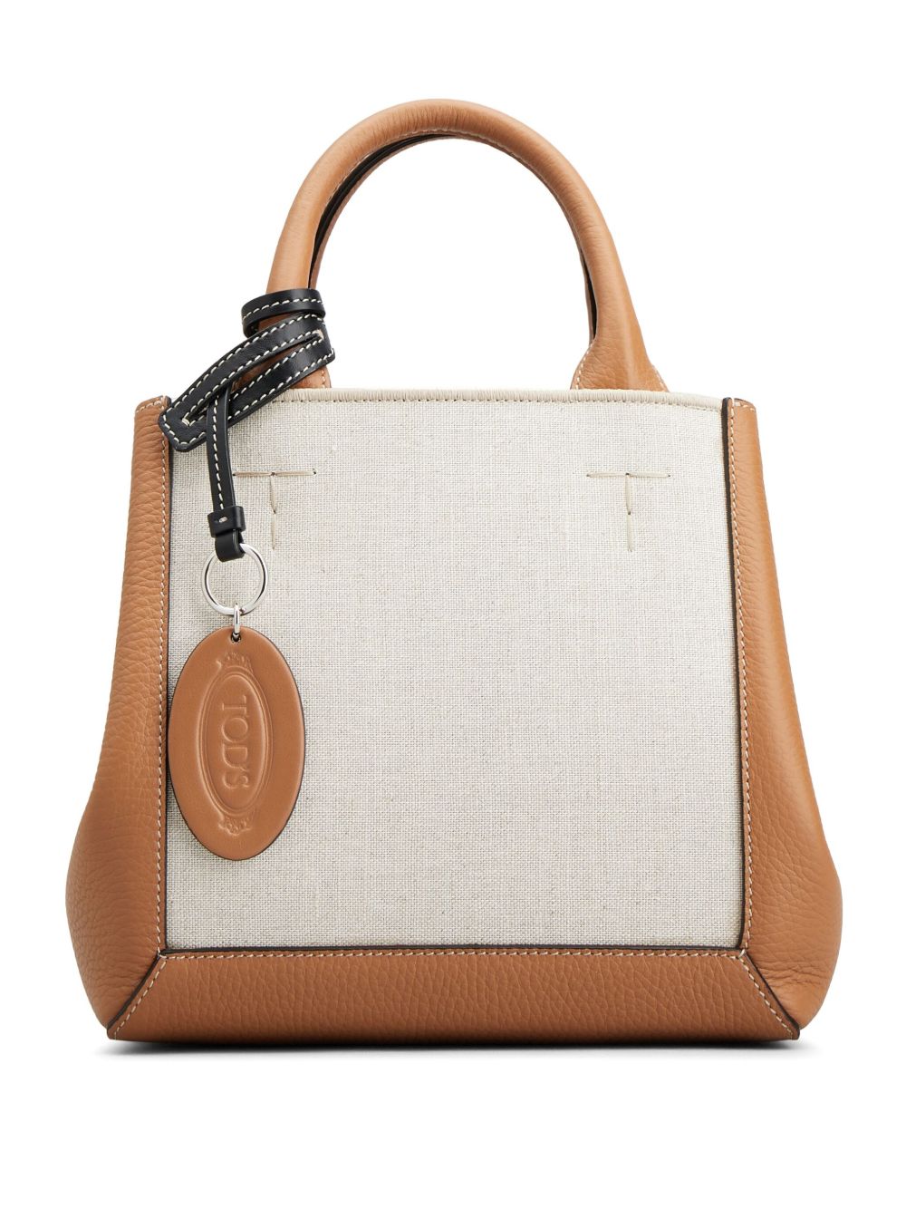 Tod's 拼接拼色手提包 - 褐色
