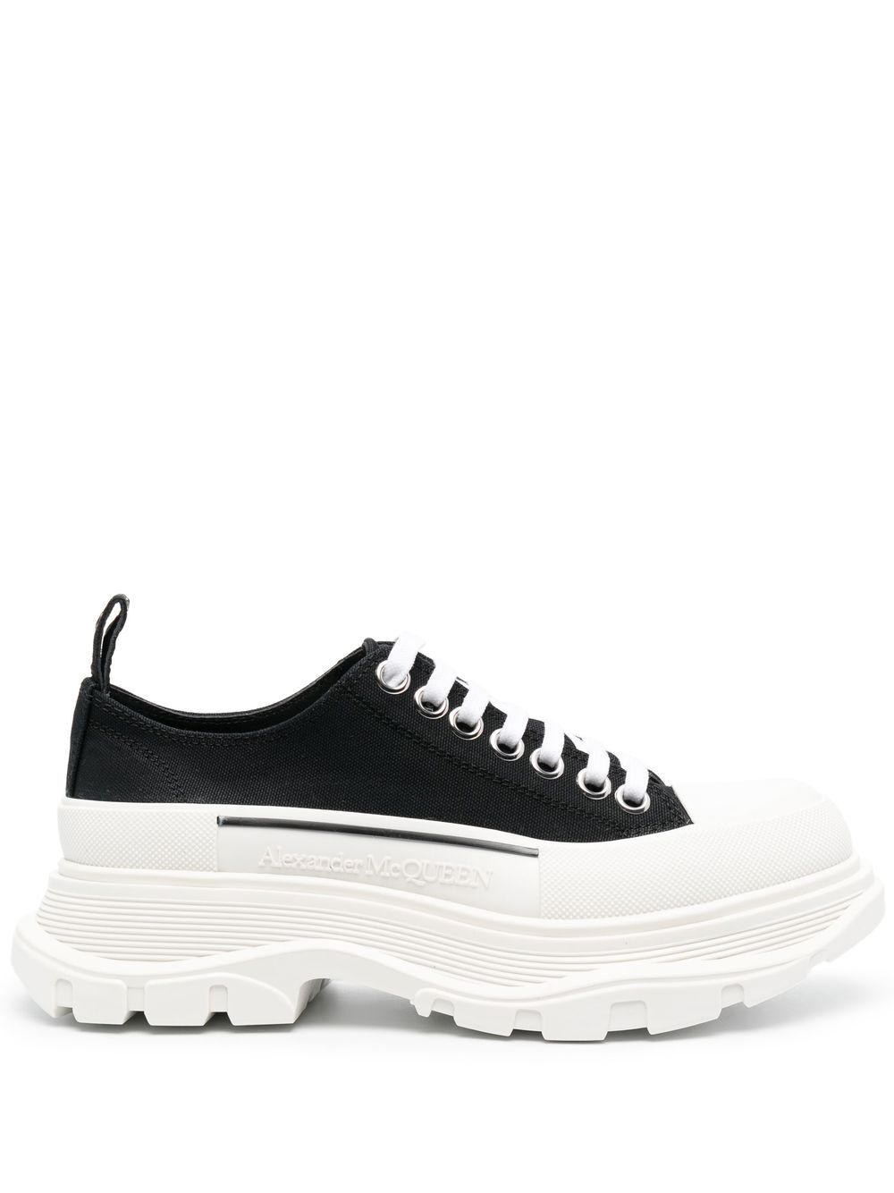 Alexander McQueen Tread Slick 系带运动鞋 - 黑色