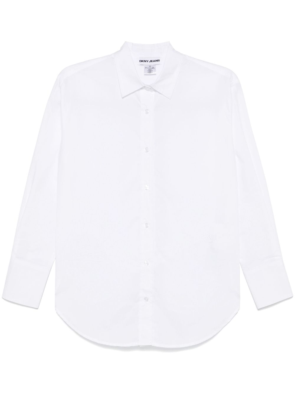 DKNY 府绸排扣衬衫 - 白色