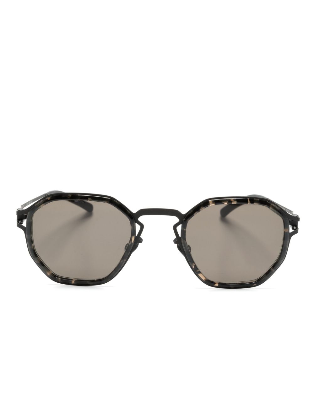Mykita Gia 几何形镜框太阳眼镜 - 黑色