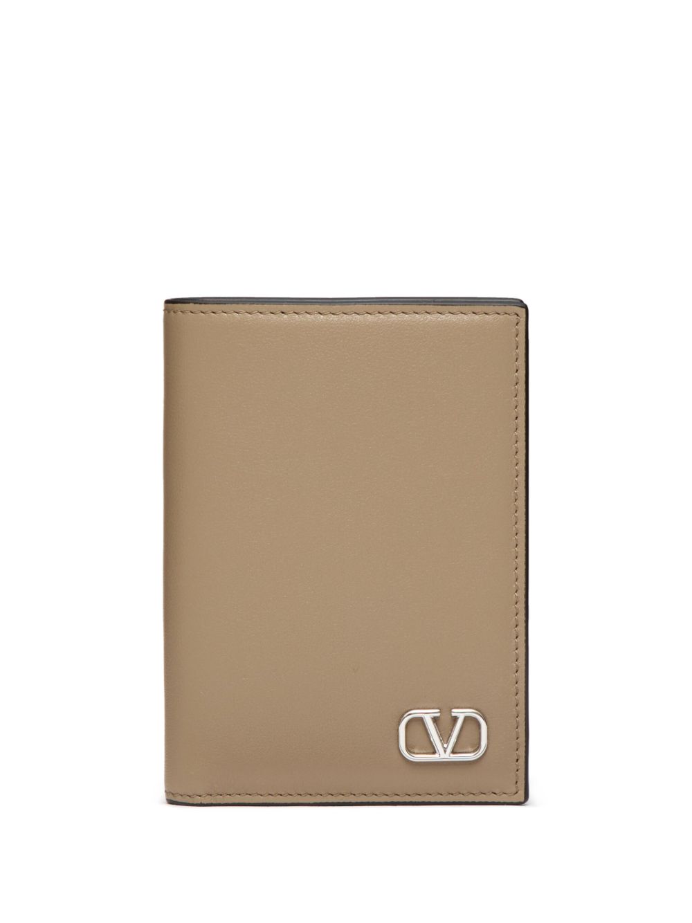 Valentino Garavani VLogo Signature 皮质钱包 - 中性色