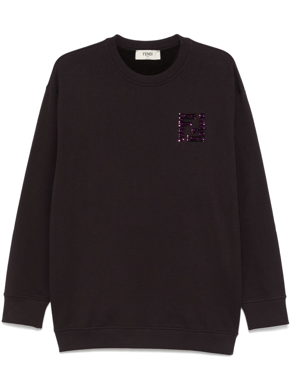FENDI FF logo卫衣 - 紫色