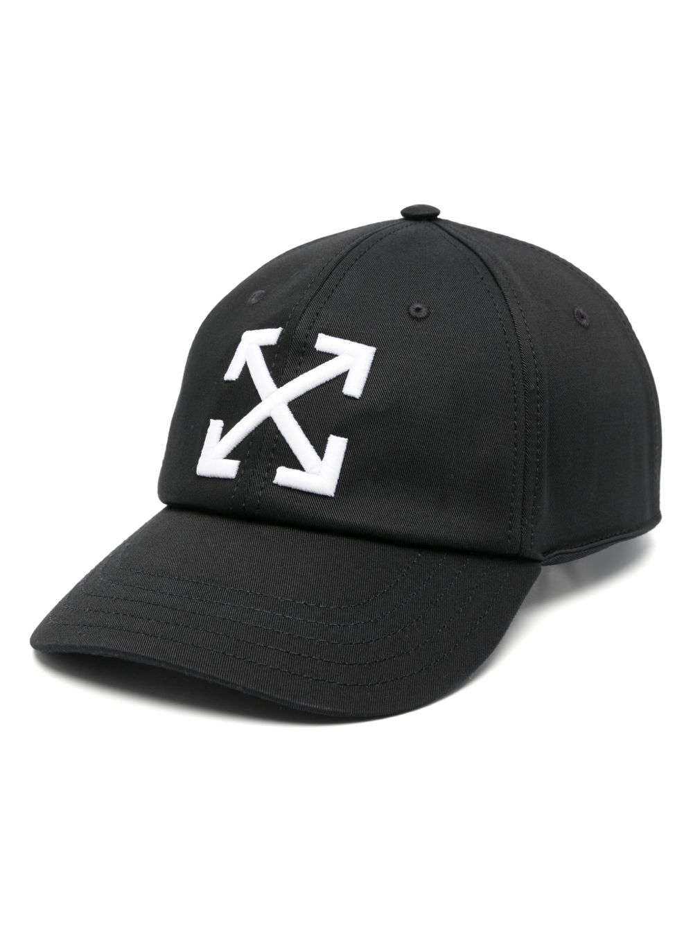Off-White 箭头图案棒球帽 - 黑色
