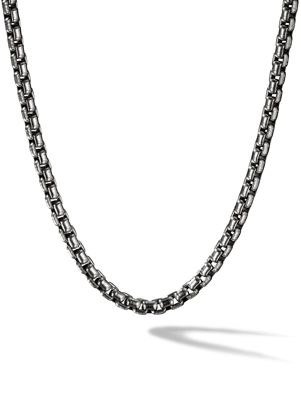 David Yurman 纯银 Box Chain 项链 - 银色