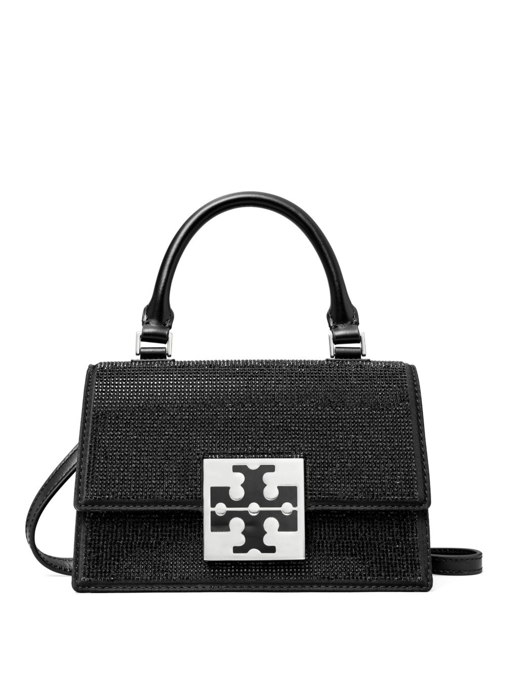 Tory Burch Bon Bon 缀饰迷你手提包 - 黑色