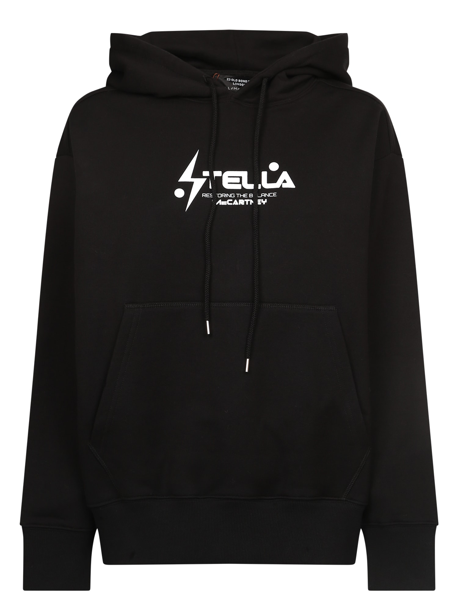 Stella McCartney Felpa Hoodie Logo Nero