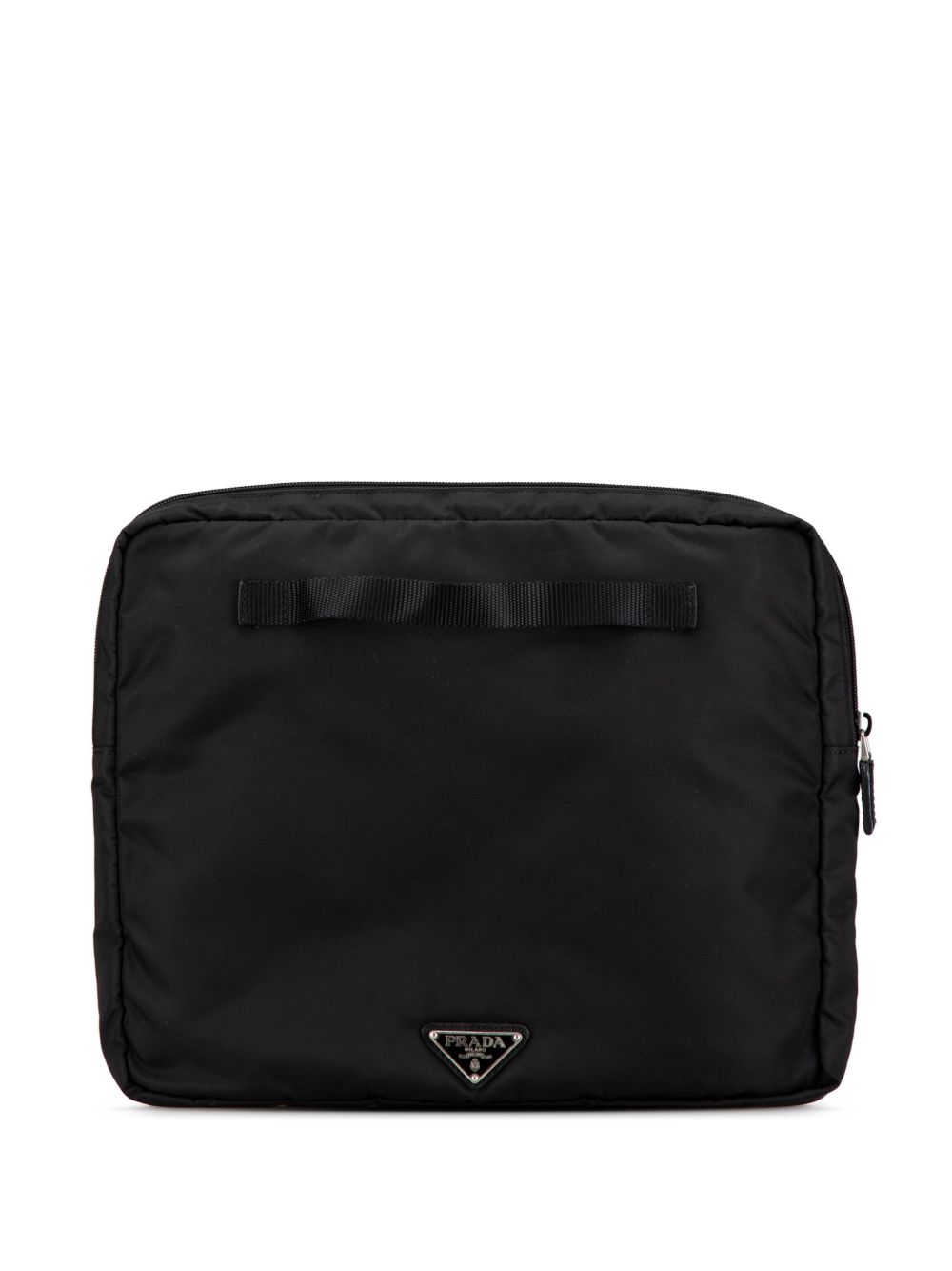 Prada Pre-Owned 2013-2023 Tessuto Laptop Case clutch bag - 黑色