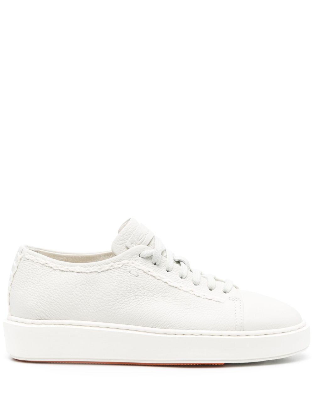 Santoni 皮质运动鞋 - 灰色