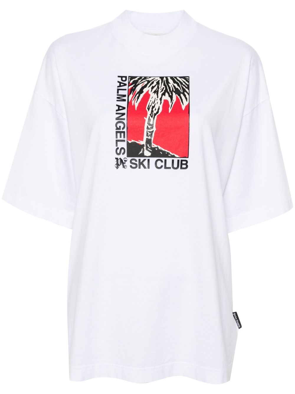 Palm Angels Palm Ski Club 棉T恤 - 白色