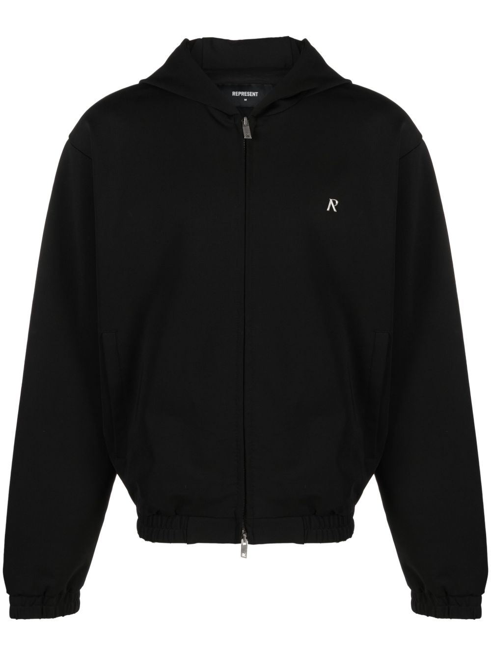 Represent logo标牌连帽夹克 - 黑色