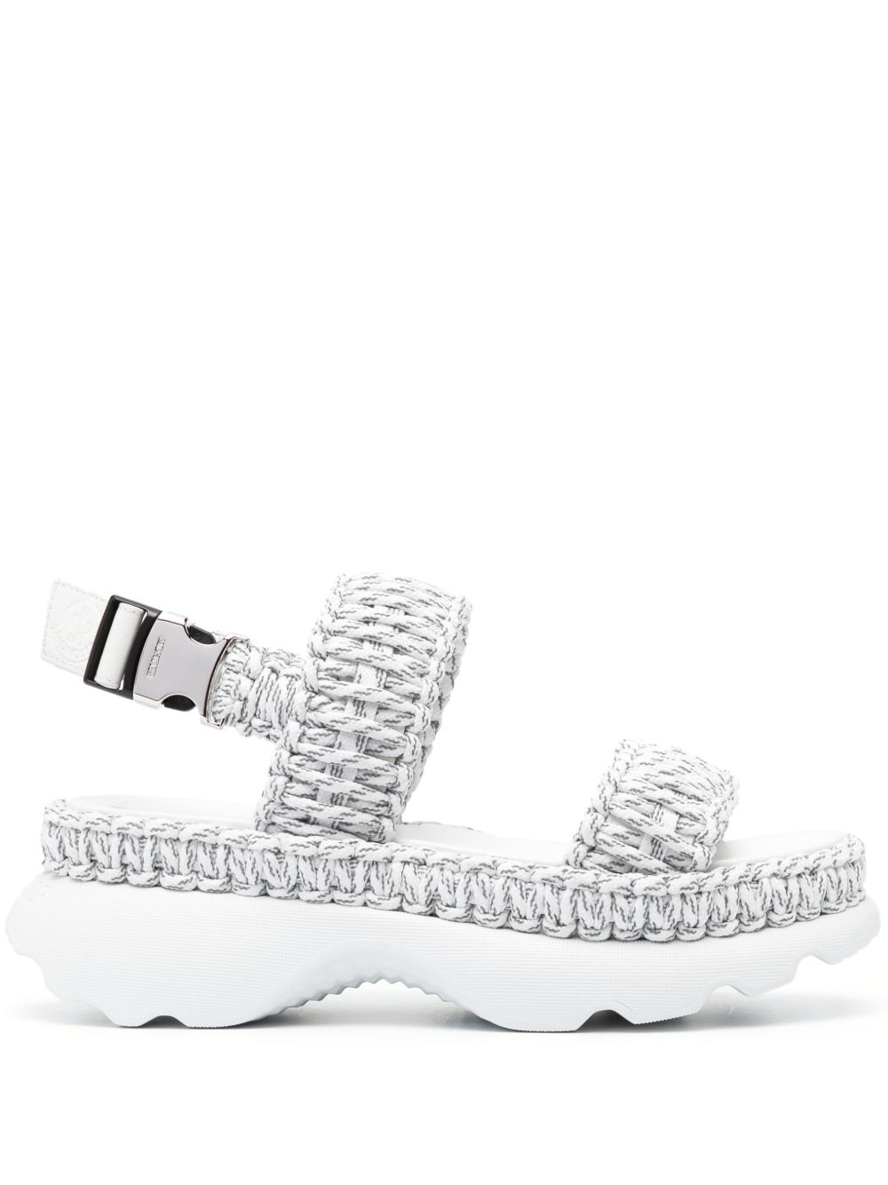 Moncler Belay 编织露趾凉鞋 - 灰色