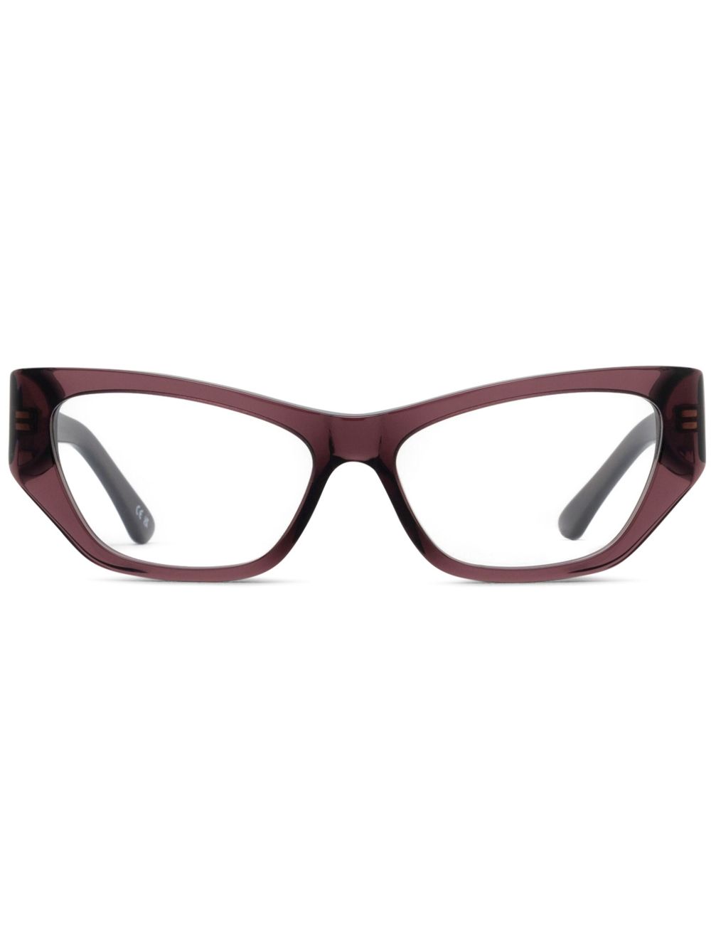 Balenciaga Eyewear 长方形镜框眼镜 - 紫色