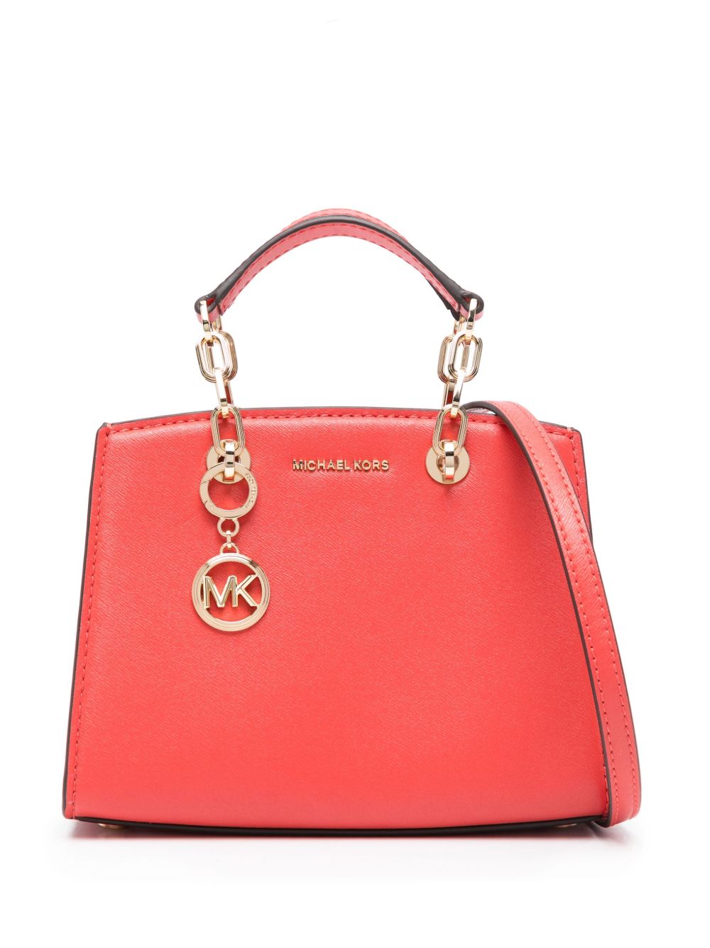 Michael Kors logo字母手提包 - 红色