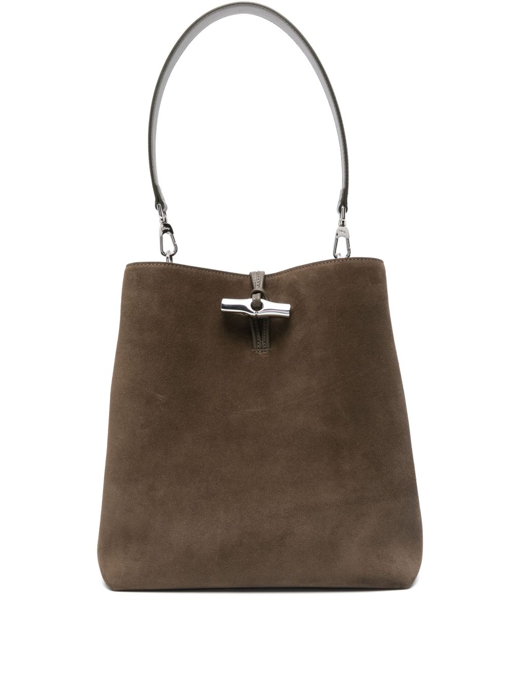 Longchamp Le Roseau M 单肩包 - 褐色