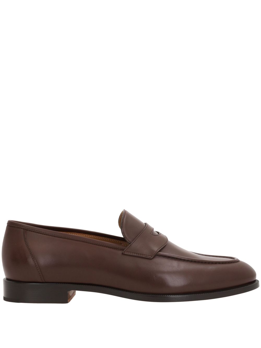 Loro Piana Sergio 经典乐福鞋 - 褐色