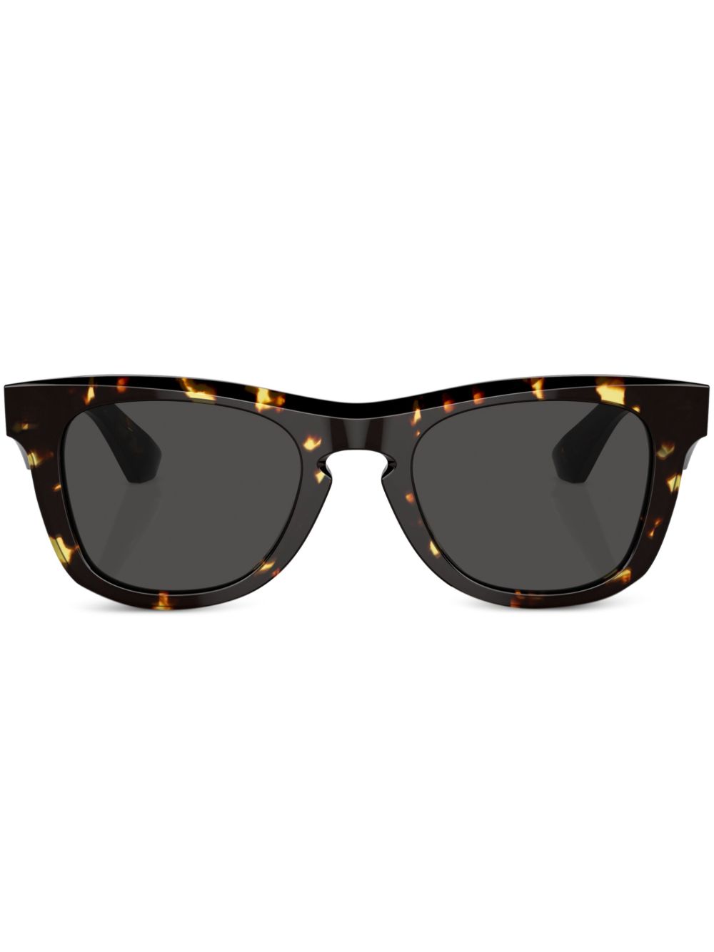 Burberry Eyewear 玳瑁纹方框太阳眼镜 - 褐色