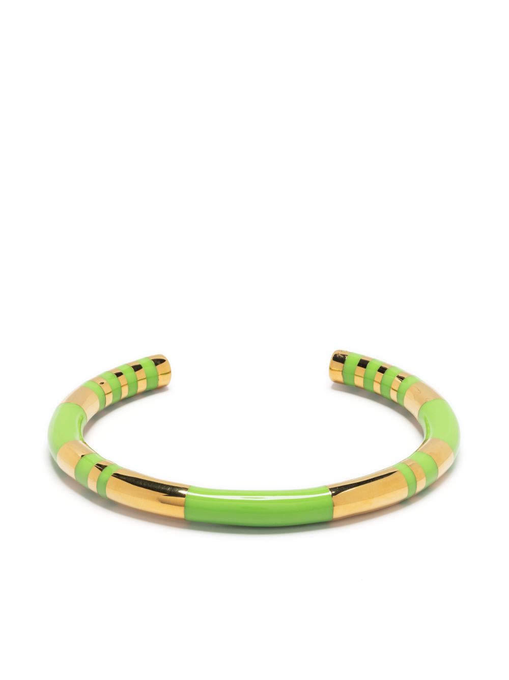Aurelie Bidermann 条纹手镯 - 金色