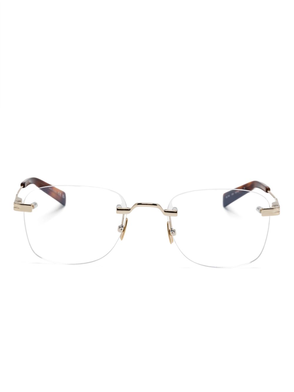 Saint Laurent Eyewear 方框眼镜 - 金色