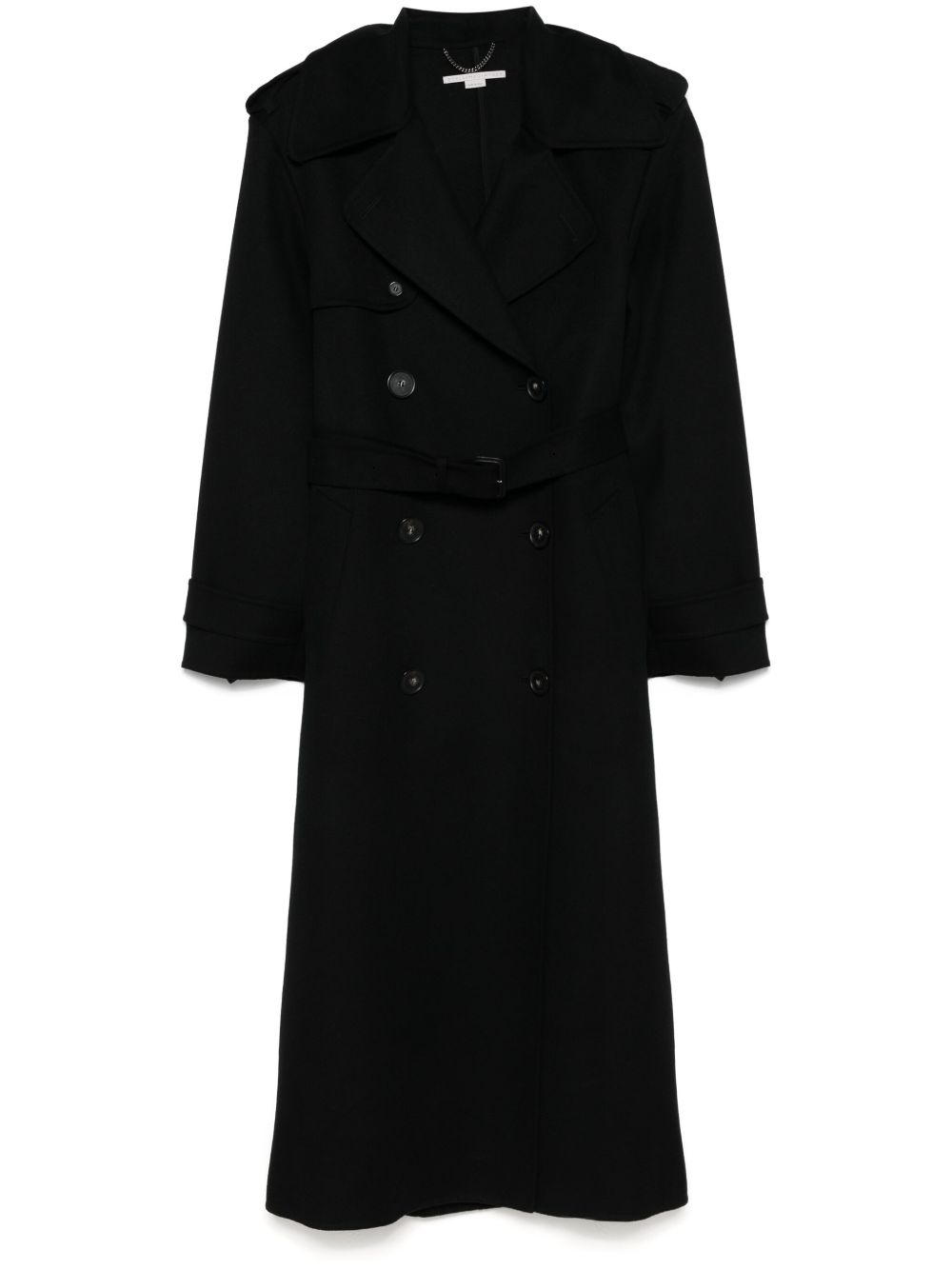 Stella McCartney 束腰风衣 - 黑色