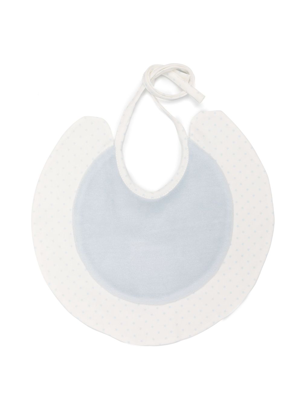 La Stupenderia two-tone cotton bib - 蓝色