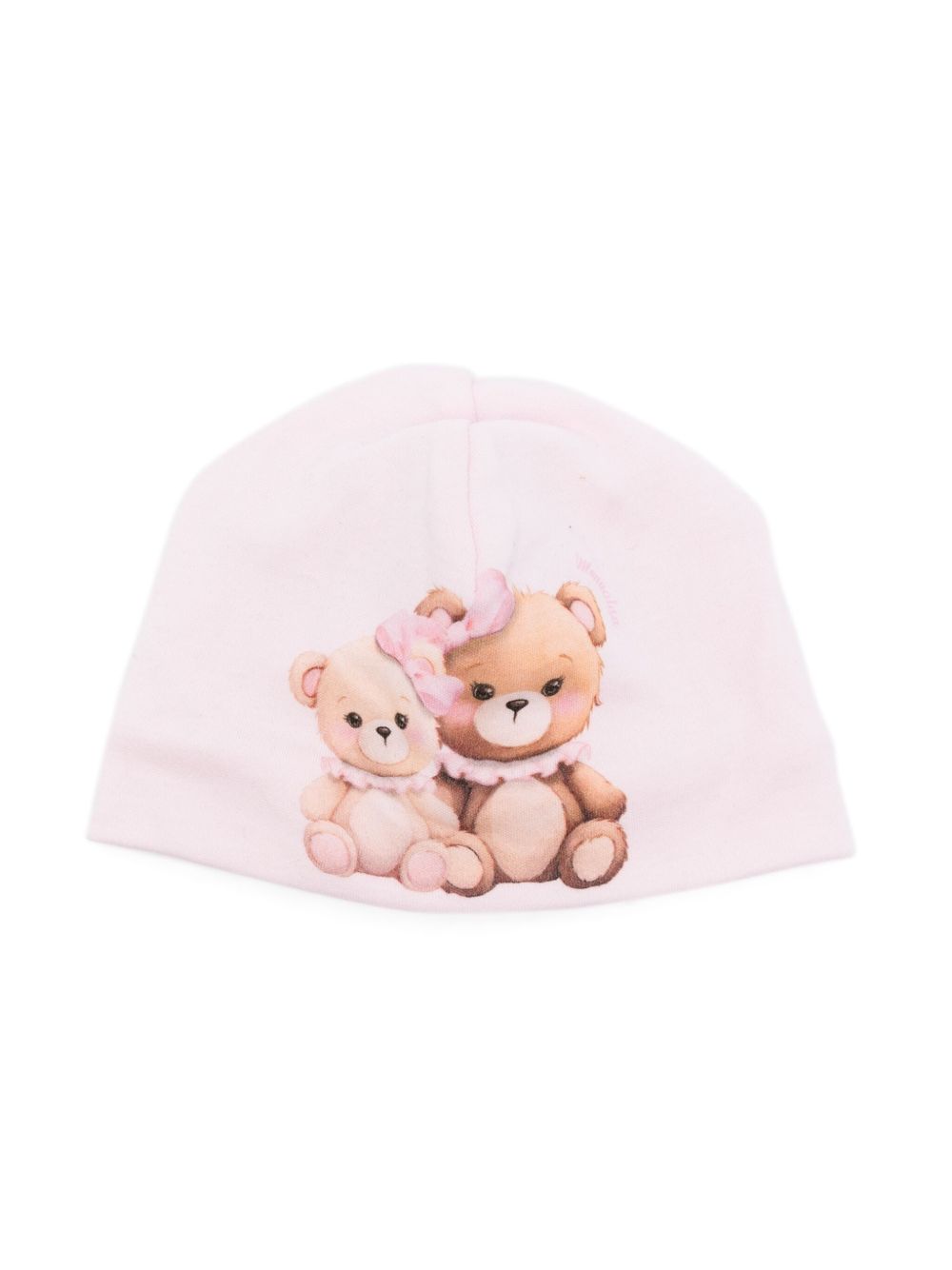 Monnalisa Teddy Bear 印花套头帽 - 粉色