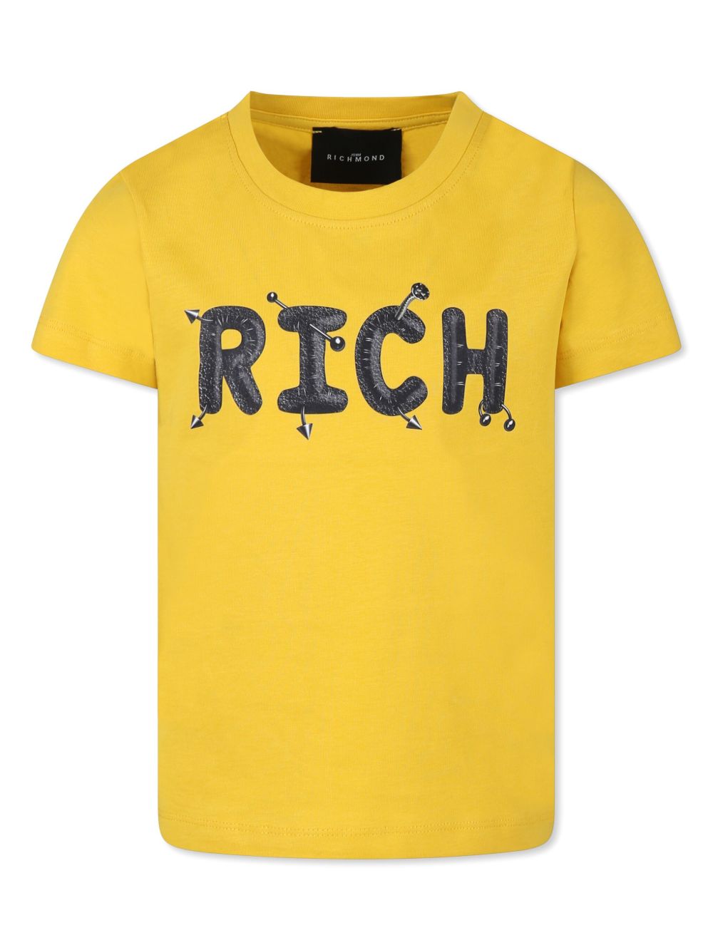 John Richmond Junior Rich 印花T恤 - 黄色