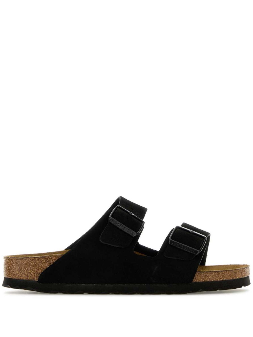 Birkenstock Arizona 绒面皮拖鞋 - 黑色