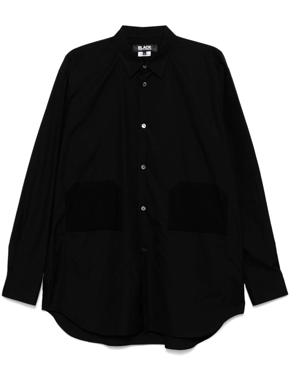 Black Comme Des Garçons 经典棉衬衫 - 黑色