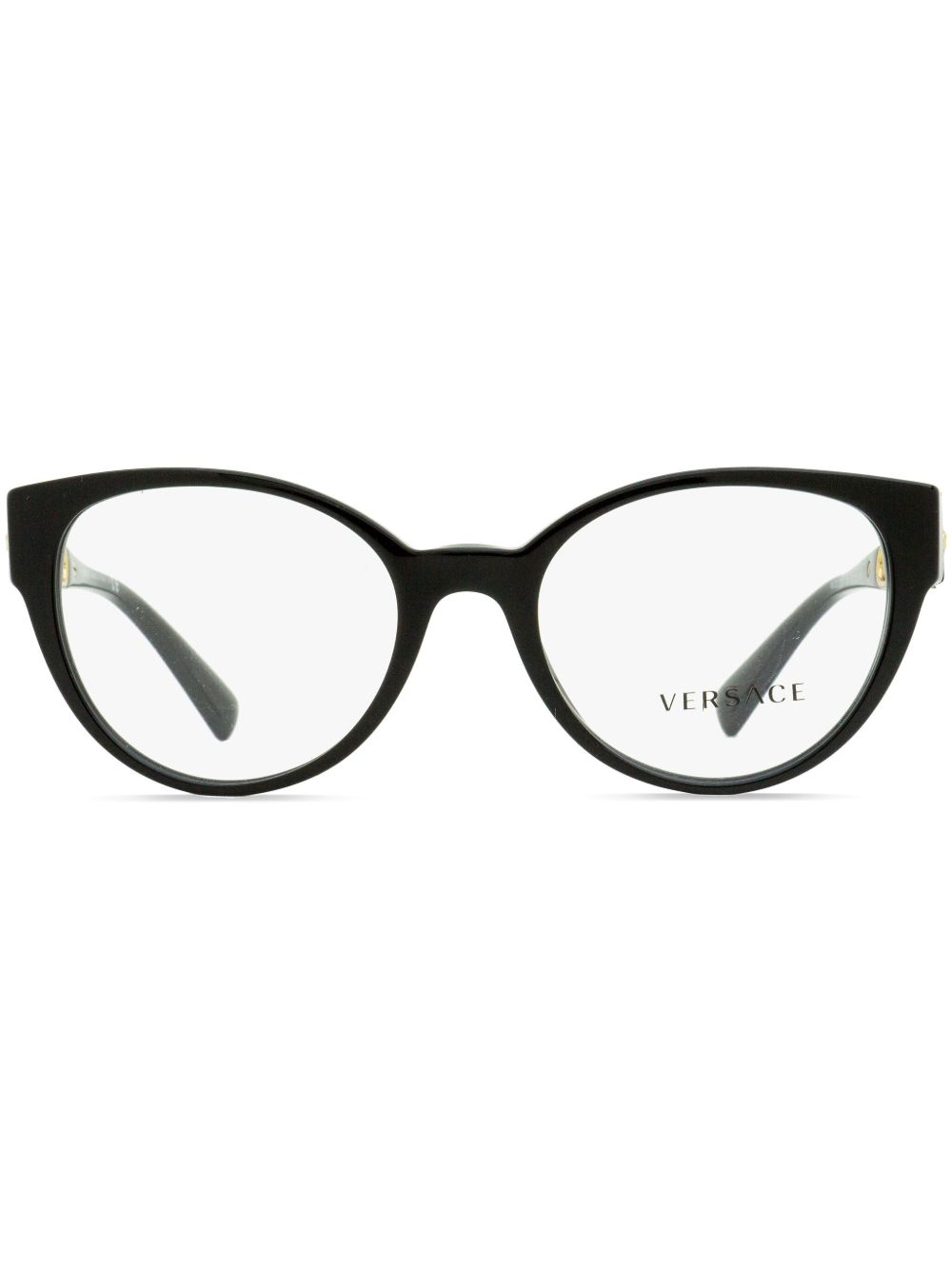 Versace Eyewear 3307 蝴蝶镜框眼镜 - 黑色