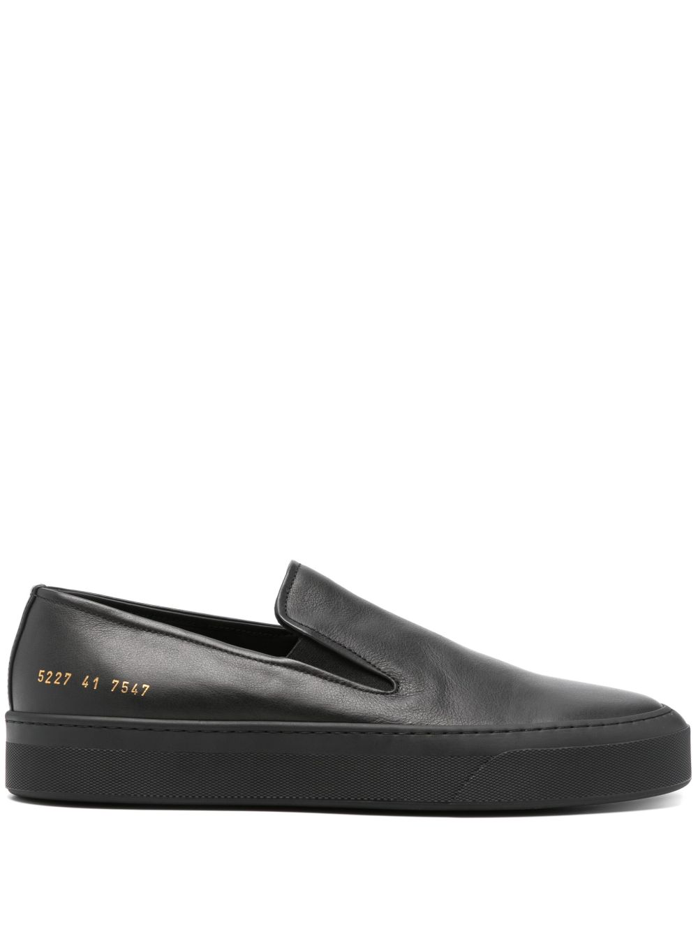 Common Projects 套穿式皮质运动鞋 - 黑色