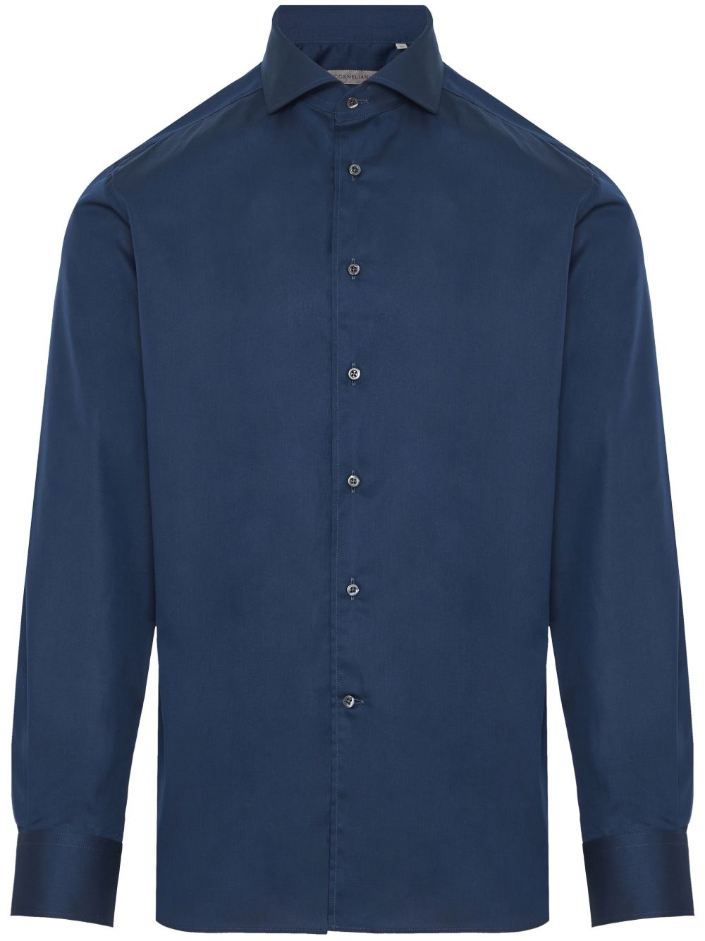 Corneliani 府绸衬衫 - 蓝色