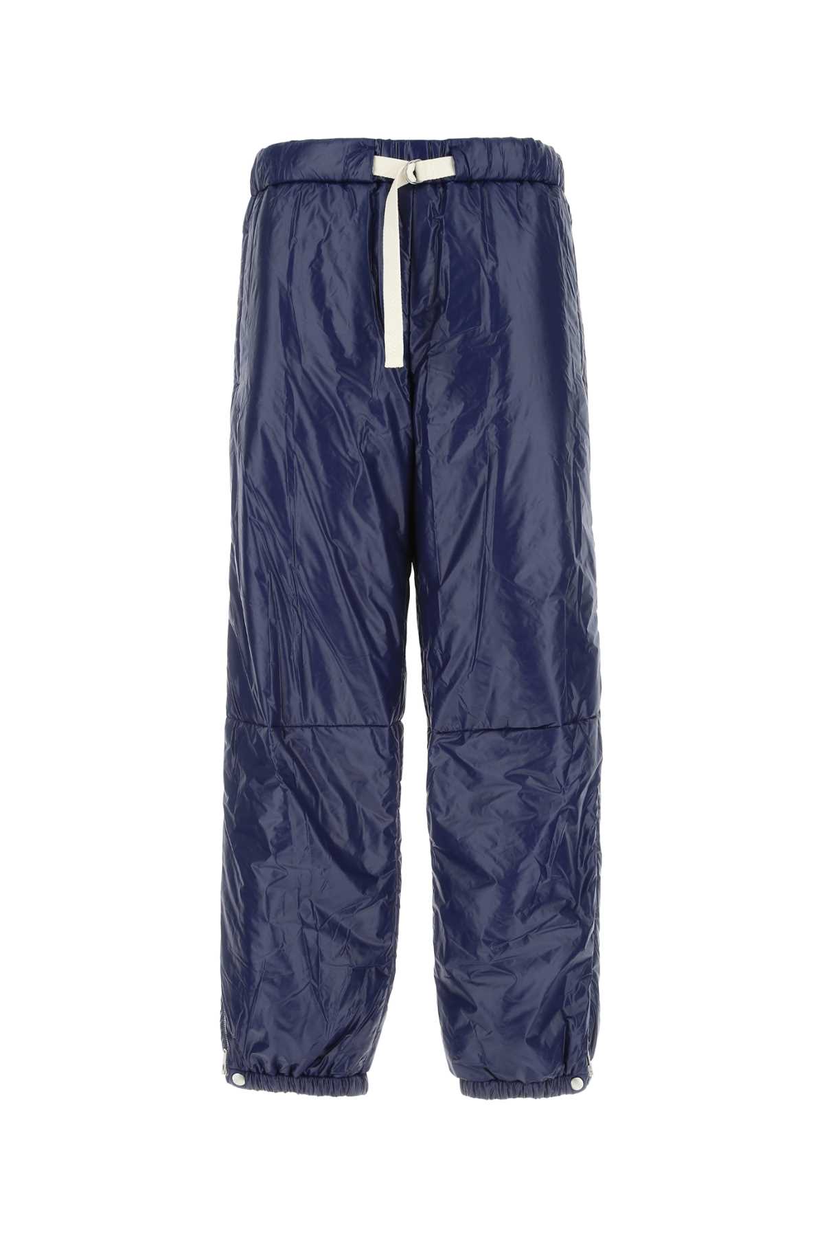 Jil Sander 蓝色尼龙慢跑裤