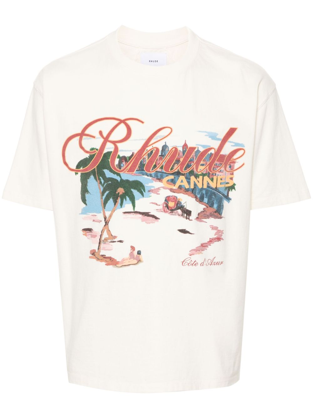 RHUDE Cannes Beach T恤 - 白色