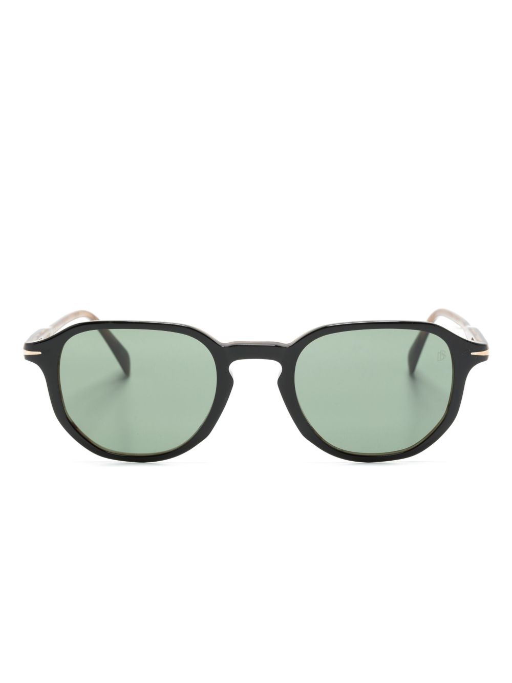 Eyewear by David Beckham 有色镜片广角大圆框太阳眼镜 - 黑色