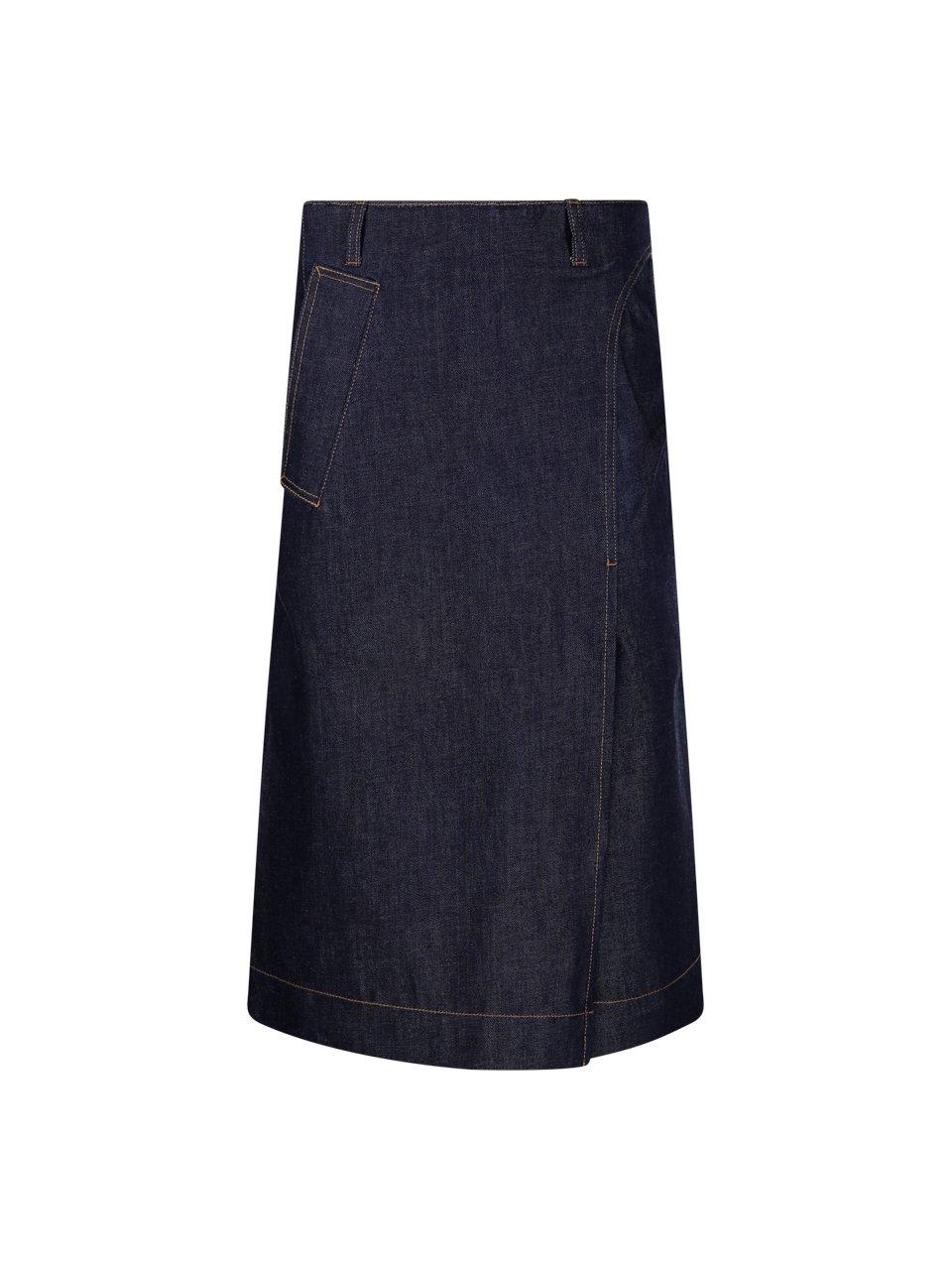 Victoria Beckham 牛仔中长款半身裙
