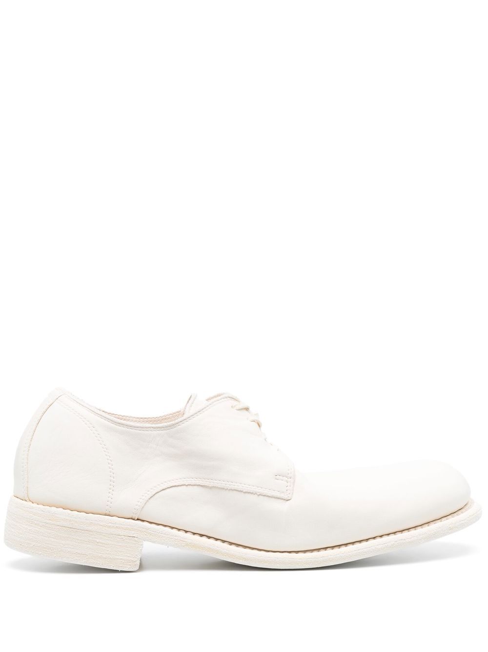 Guidi 皮质德比鞋 - 白色