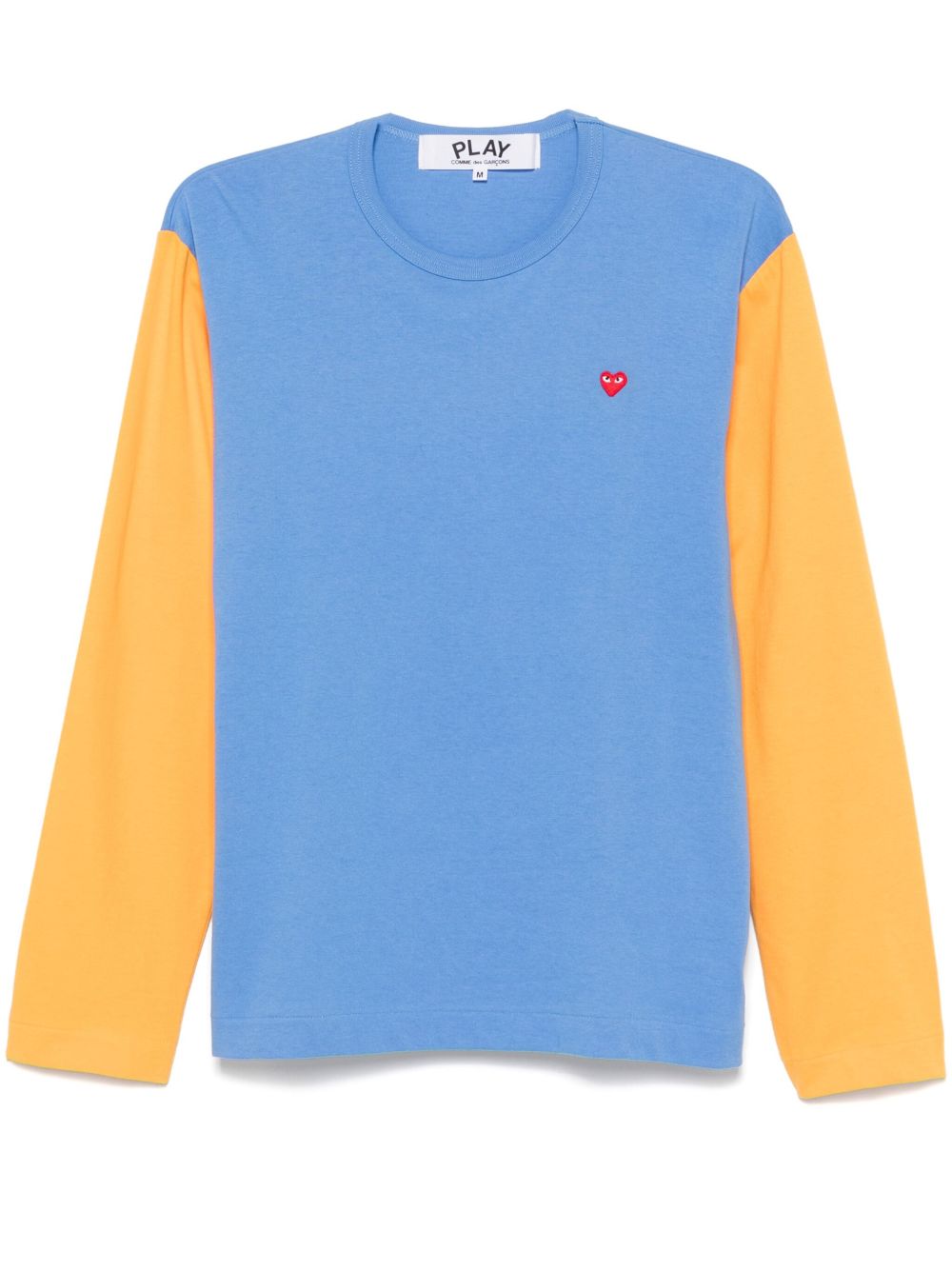 Comme Des Garçons Play 双色心形贴花T恤 - 蓝色