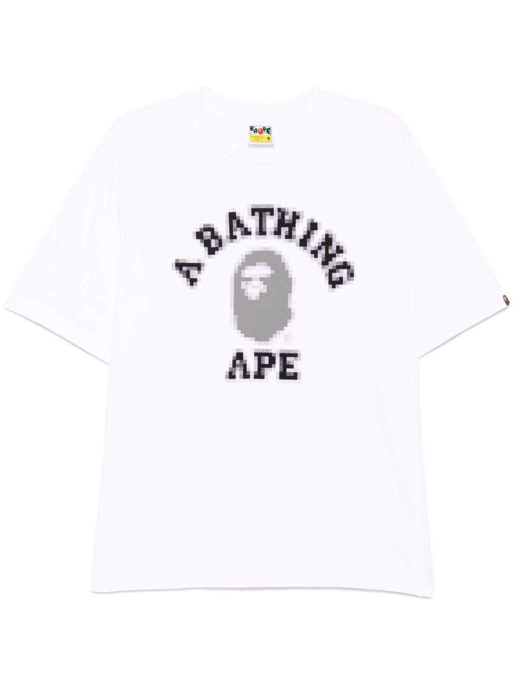 A BATHING APE® logo印花T恤 - 白色
