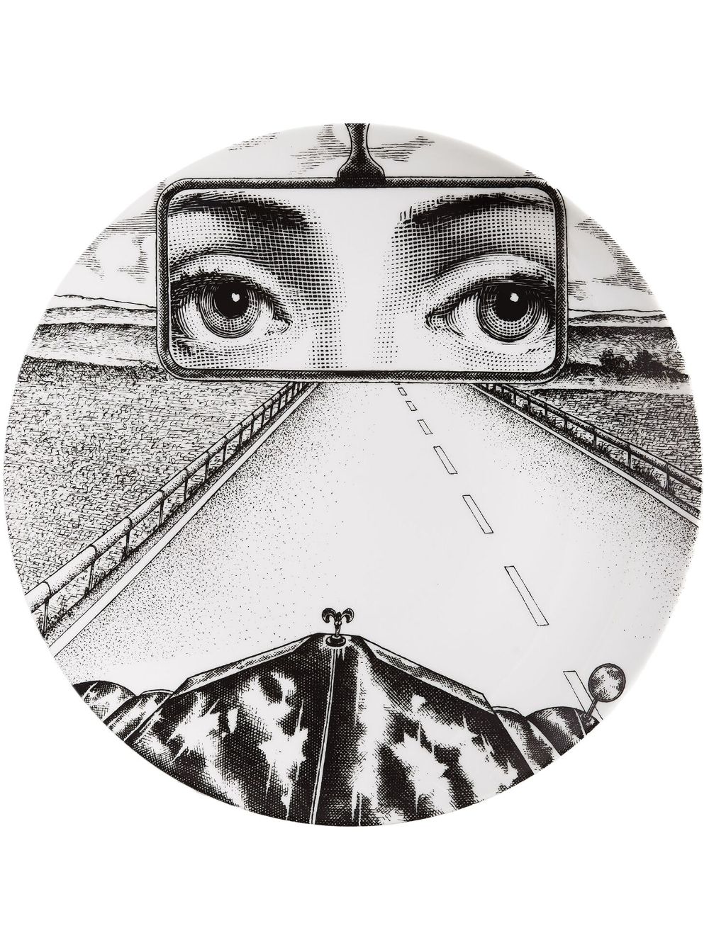Fornasetti Tema e Variazioni n.321 wall plate - 黑色