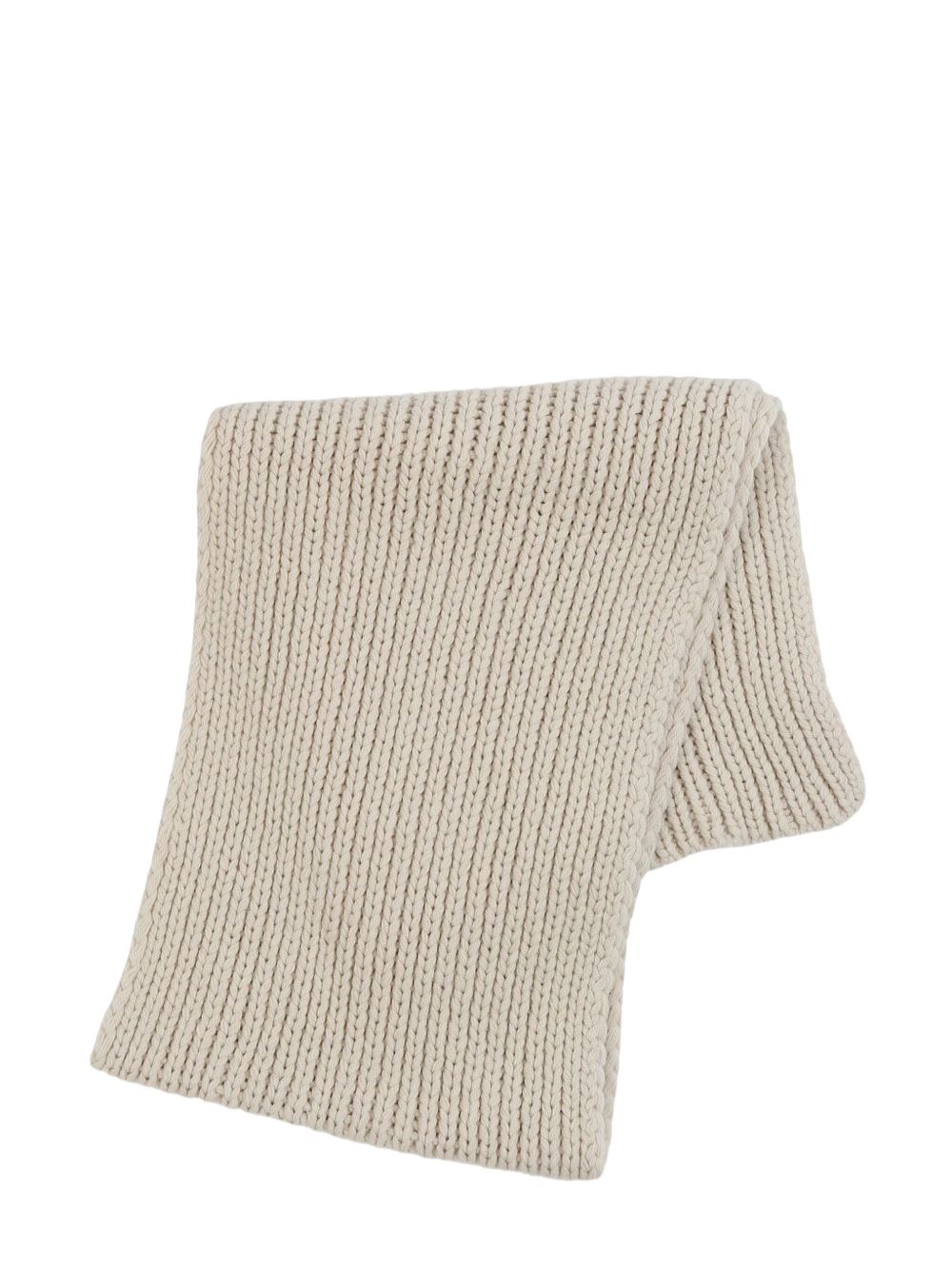 Margaret Howell ribbed-knit scarf - 中性色