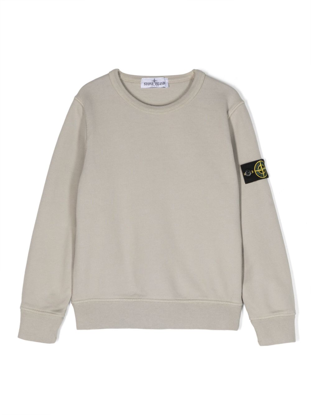 Stone Island Junior 罗盘贴花棉卫衣 - 灰色