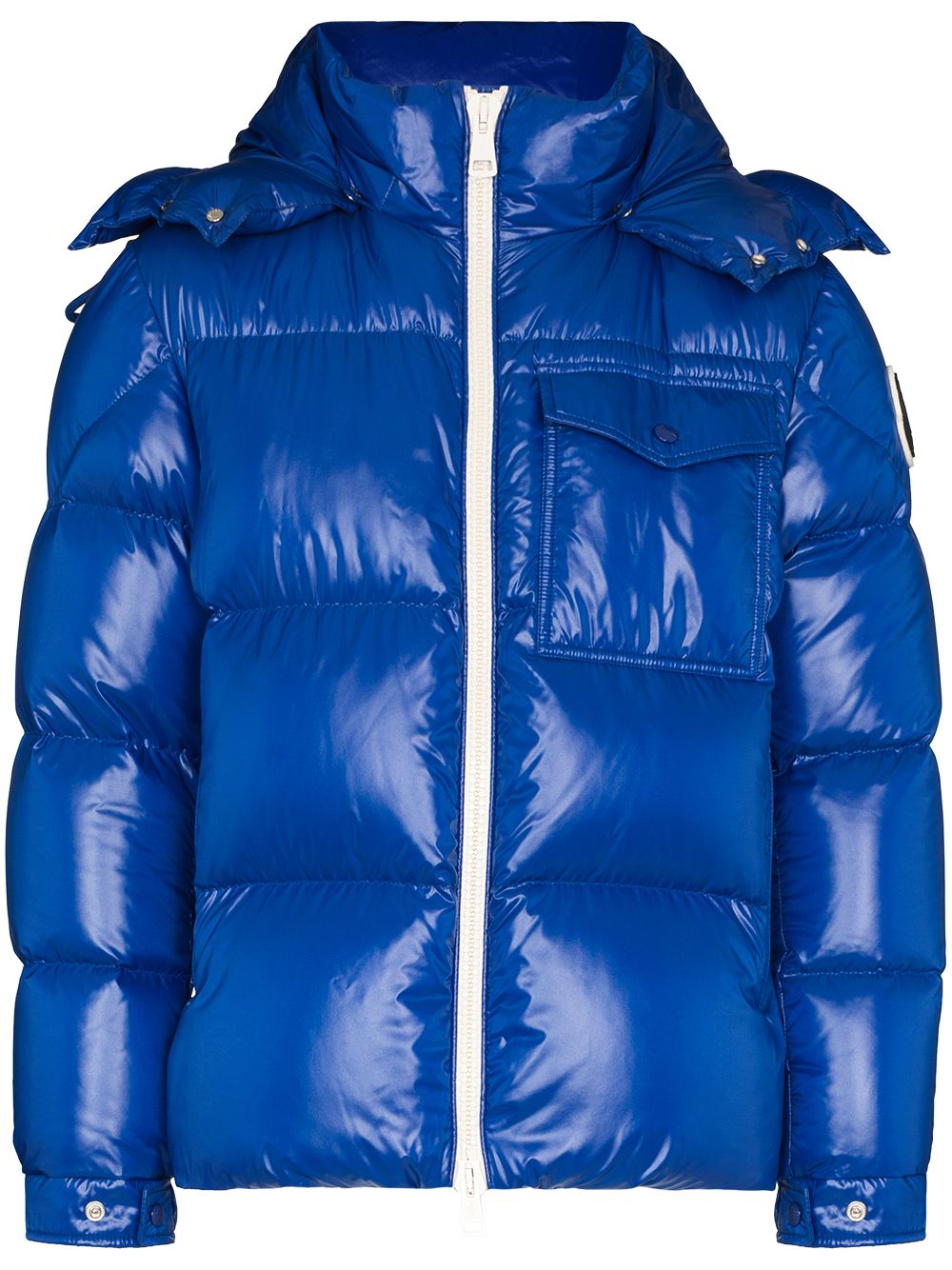 Moncler Vignemale 连帽绗缝夹克 - 蓝色