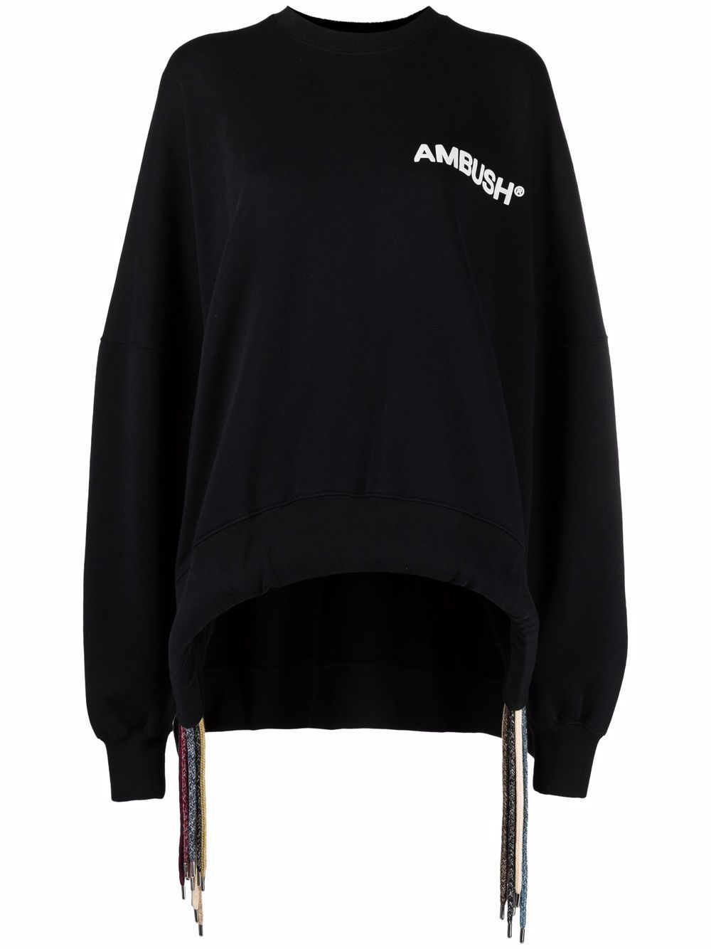 AMBUSH logo多绳卫衣 - 黑色
